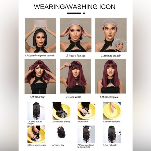 BALAYAGE MEDIUM BLONDE 26 Inch Chocolate Wavy Wig with bangs for daily wear - Picture 7 of 13